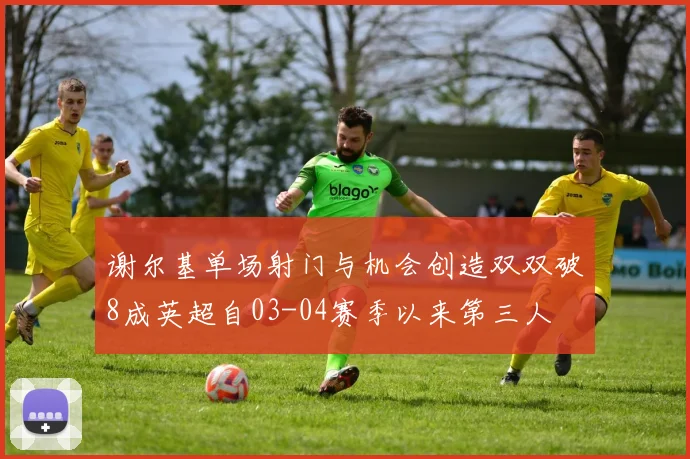 谢尔基单场射门与机会创造双双破8成英超自03-04赛季以来第三人